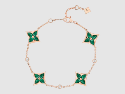 Louis Vuitton COLOR BLOSSOM BB MULTI-MOTIFS 18K gold malachite diamond bracelet